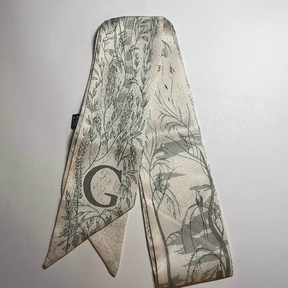 Initial / Letter G Thin Purse Scarf / Hairband / Scarf - #642 / 5 for $70